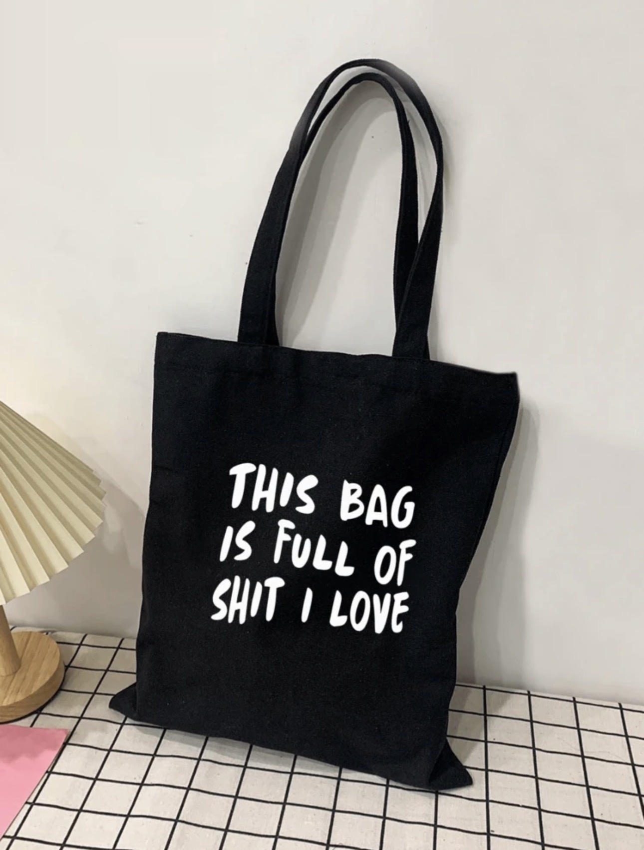 “Full of What I Love” Canvas Tote Bag