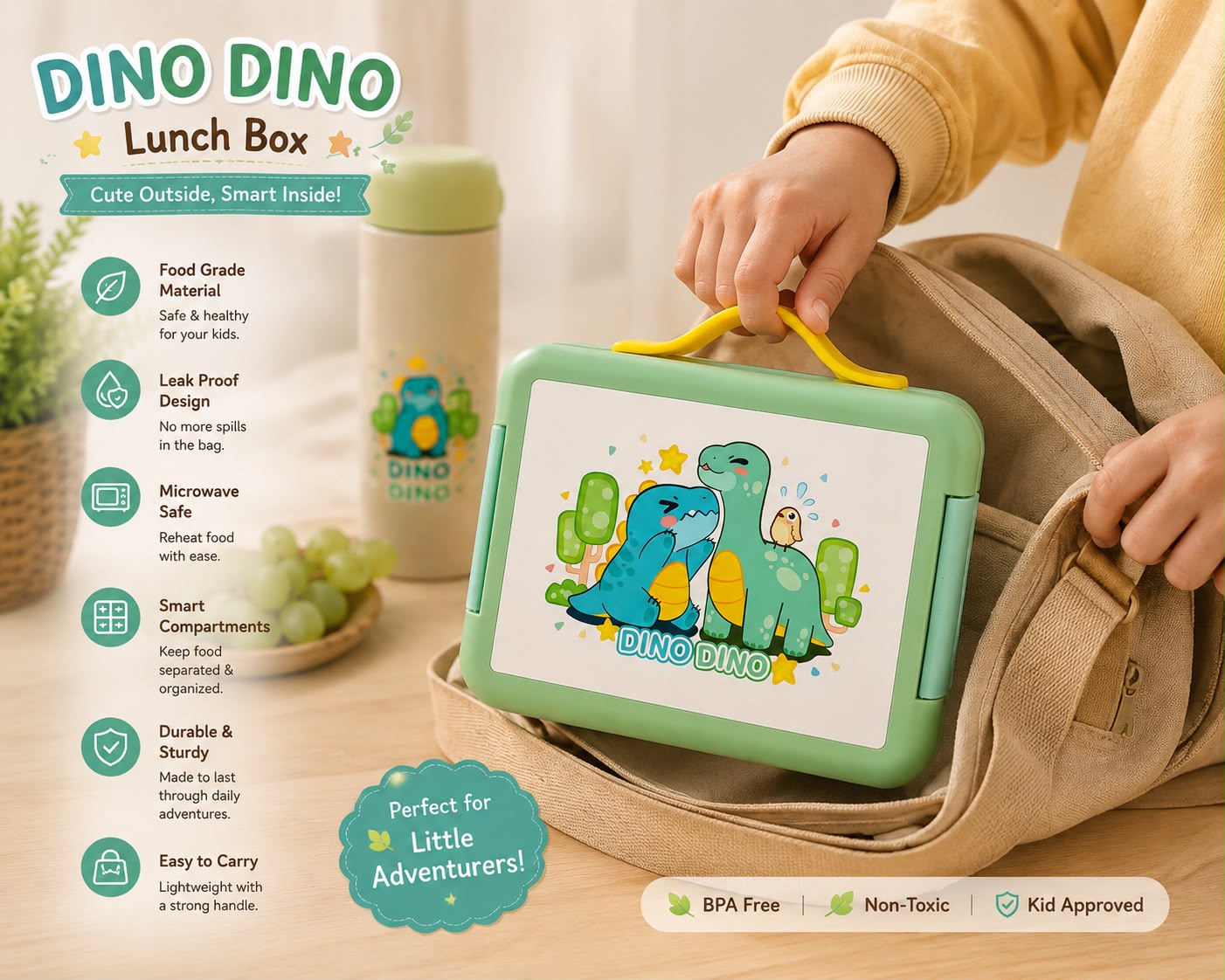 Dino Dino Kids Lunch Box